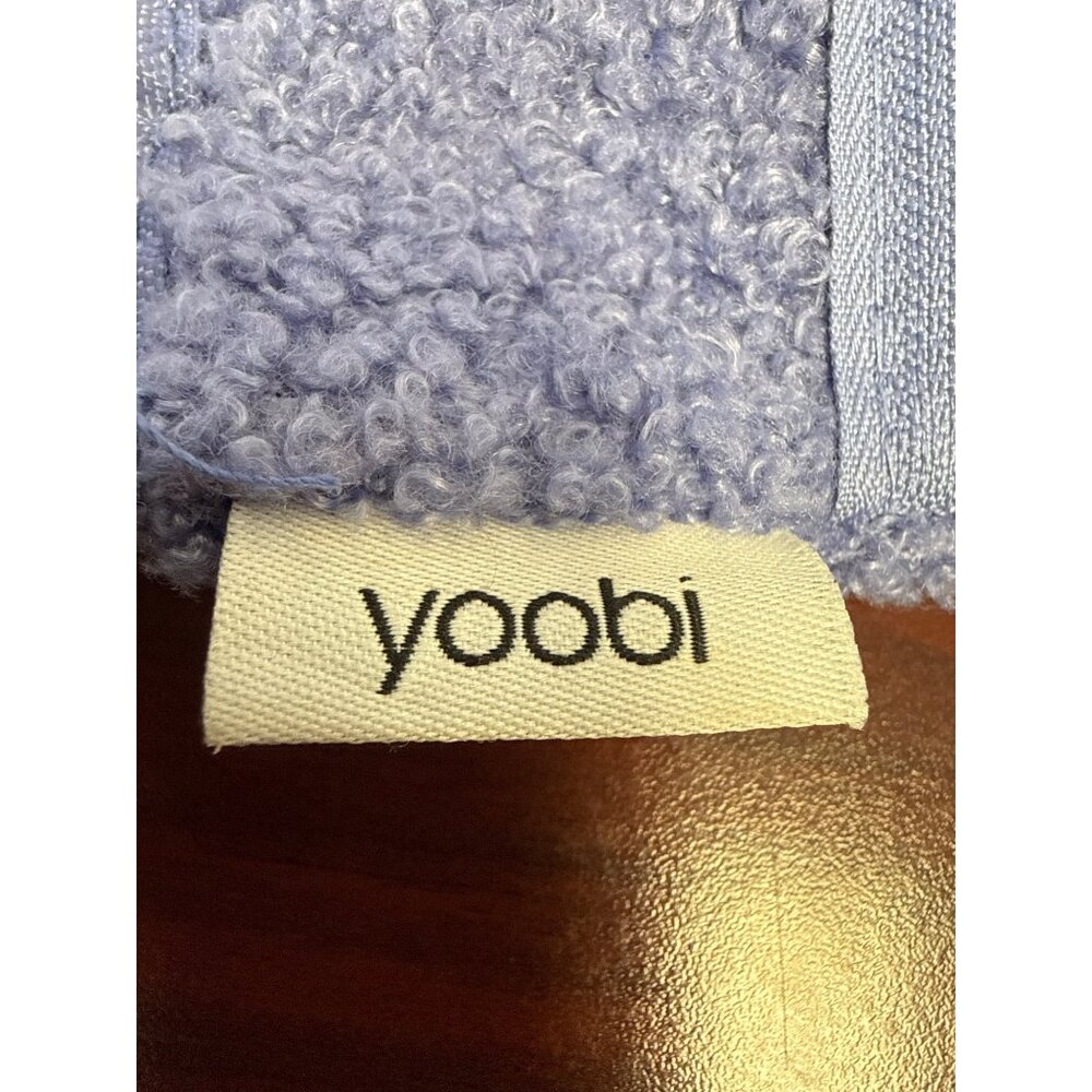 Yoobi Blue Sherpa Binder Zip Case With 3-Ring Grommets & Dual Zippered Compartme - Picture 4 of 5